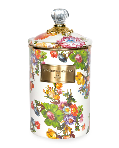 Shop Mackenzie-childs Flower Market Canister, Large In White