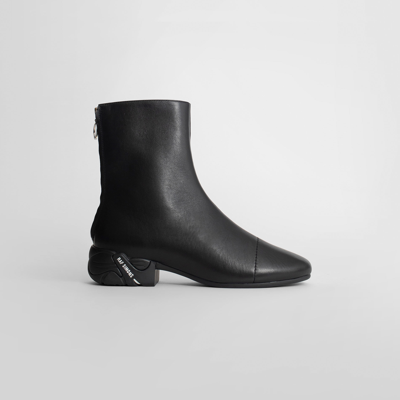 Raf Simons Black Solaris-2 Zip-up Boots In Black