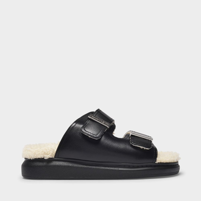 Shop Alexander Mcqueen Hybrid Sandal In Black