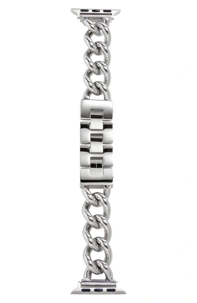 Shop Rebecca Minkoff Stainless Steel Bracelet Band, 20mm In Silver