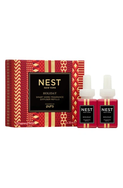 Shop Nest New York New York Pura Smart Home Fragrance Diffuser Refill Duo In Holiday