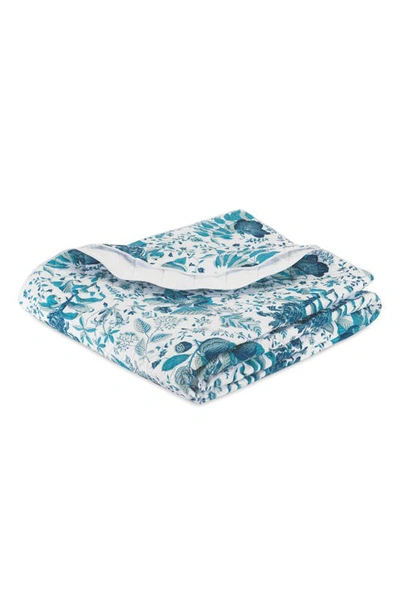 Shop Matouk Pomegranate Quilt In Prussian Blue