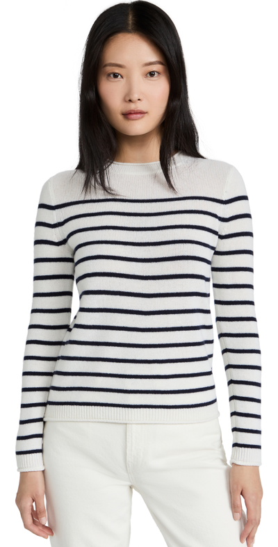 Shop Alex Mill Sun Sweater In Maritime Stripe In Ivory/navy