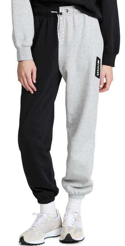 Shop New Balance X Staud Staud Colorblock Sweatpants In Black