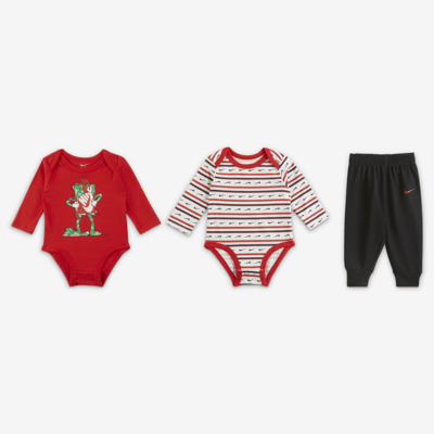 Shop Nike Baby (0-9m) 3-piece Set In Red
