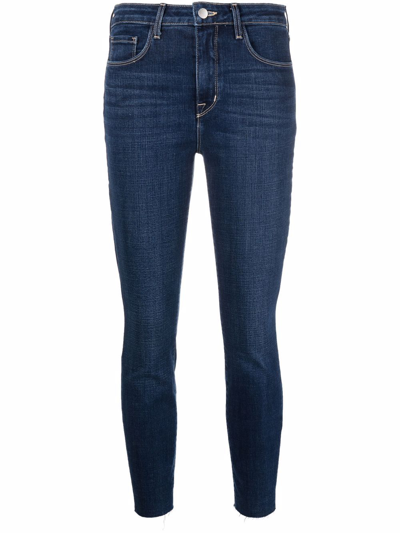 Shop L Agence Skinny-cut Jeans In Blau