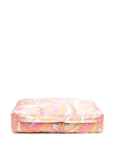 Pucci Nuages-print Small Packable Travel Pouch In Pink
