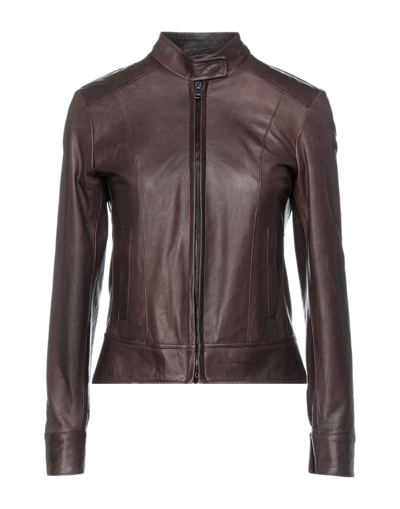 Shop Masterpelle Jackets In Cocoa
