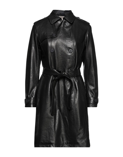 Shop Masterpelle Overcoats In Black