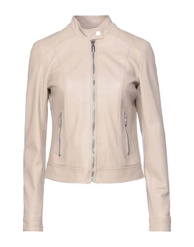 Shop Masterpelle Jackets In Beige