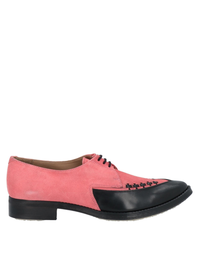 Shop Adieu Lace-up Shoes In Coral