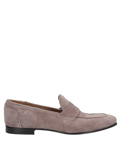 Shop Domenico Tagliente Loafers In Dove Grey