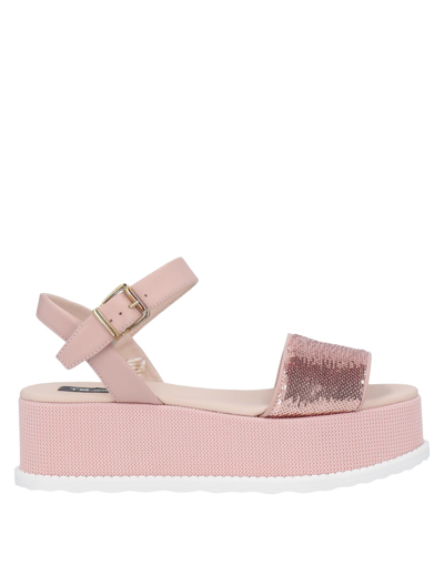 Shop Tosca Blu Woman Sandals Pink Size 7 Soft Leather, Textile Fibers
