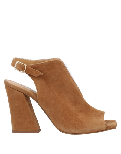 Shop Silvia Rossini Sandals In Camel