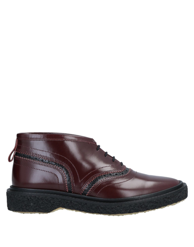 Shop Adieu Ankle Boots In Maroon