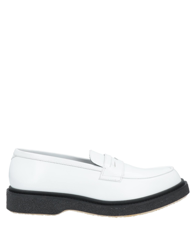 Shop Adieu Man Loafers White Size 9 Soft Leather