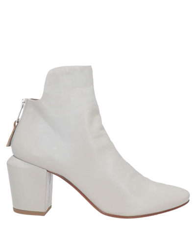 Shop Elena Iachi Woman Ankle Boots Light Grey Size 7 Soft Leather