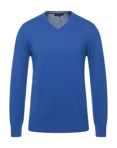 Shop Liu •jo Man Sweaters In Blue