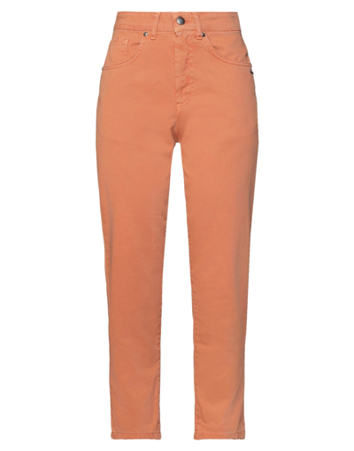 Shop Berna Woman Jeans Orange Size 6 Cotton