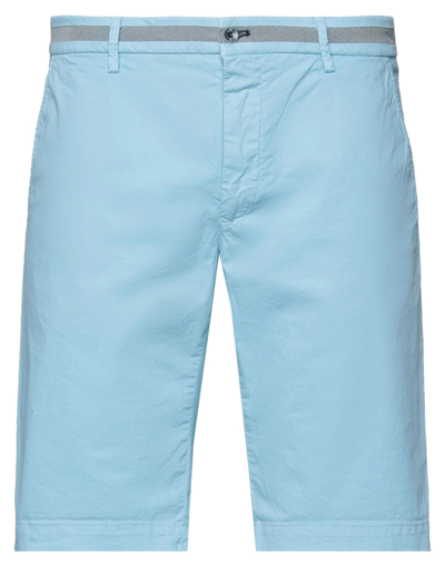 Shop Mason's Man Shorts & Bermuda Shorts Sky Blue Size 30 Cotton, Elastane