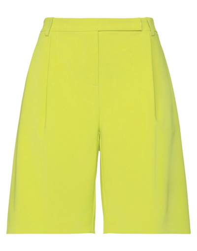Shop Patrizia Pepe Woman Shorts & Bermuda Shorts Acid Green Size 8 Polyester, Elastane