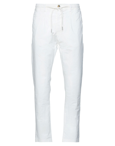 Shop Cruna Man Pants White Size 40 Cotton, Elastane
