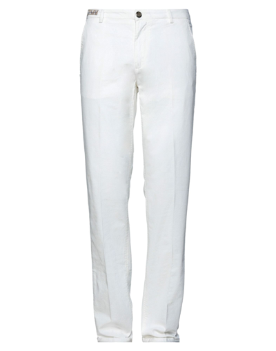 Shop No Lab Man Pants White Size 31 Cotton, Elastane