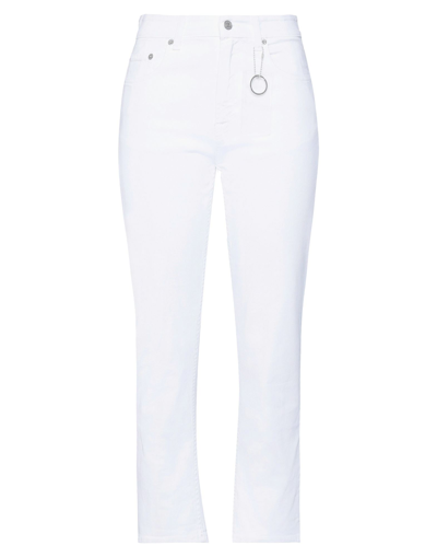 Shop Department 5 Woman Pants White Size 26 Cotton, Elastane