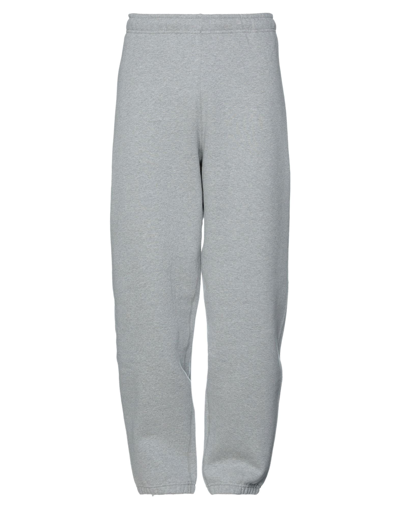 Shop Nike Man Pants Light Grey Size Xxs Cotton, Polyester