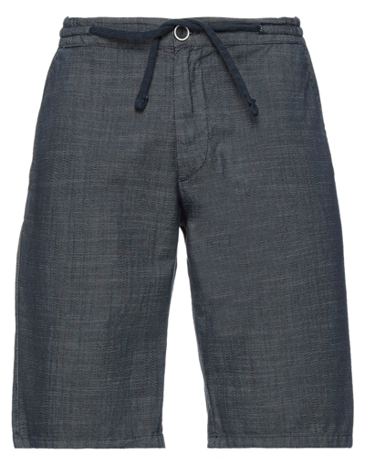 Shop Bomboogie Man Shorts & Bermuda Shorts Midnight Blue Size L Cotton, Polyester