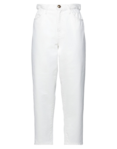Shop Pinko Woman Jeans White Size 27 Cotton