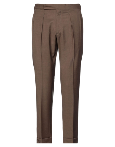 Shop Briglia 1949 Man Pants Brown Size 30 Virgin Wool