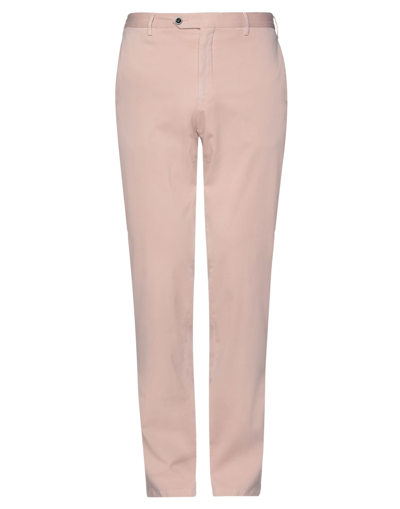 Shop Germano Man Pants Pink Size 38 Cotton, Silk, Elastane