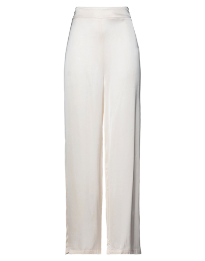 Shop Alessia Santi Woman Pants Ivory Size 8 Viscose, Elastane In White