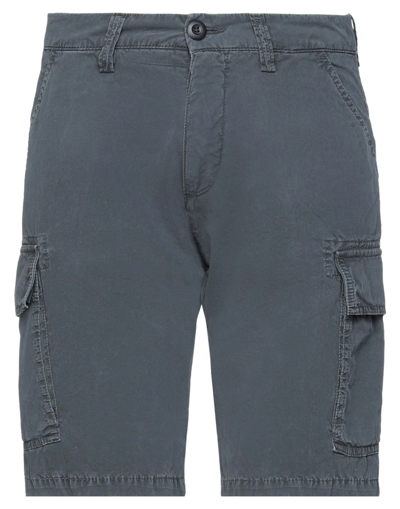 Shop Modfitters Man Shorts & Bermuda Shorts Lead Size 30 Cotton In Grey