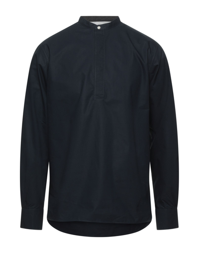 Shop Officine Générale Paris 6ᵉ Shirts In Dark Blue