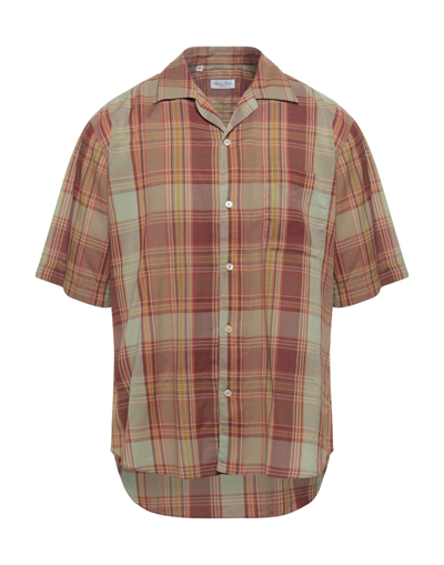 Shop Salvatore Piccolo Shirts In Khaki