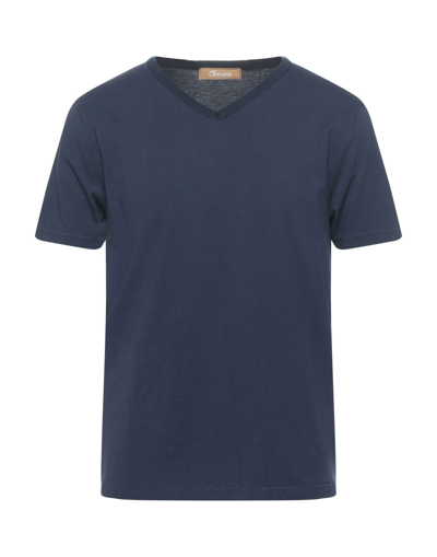 Shop Obvious Basic T-shirts In Dark Blue