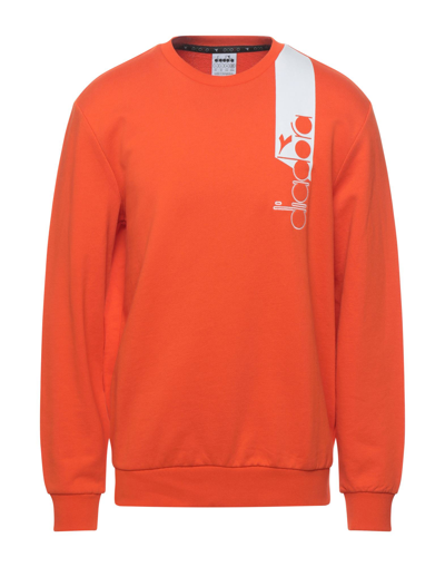 Shop Diadora Sweatshirts In Orange
