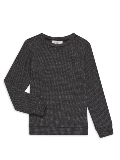 Shop Sol Angeles Little Boy's & Boy's Thermal Long-sleeve T-shirt In Black