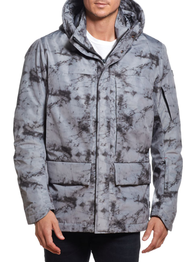 Shop Tumi Men's Camo Pattern Utility Jacket In Arctic Camo