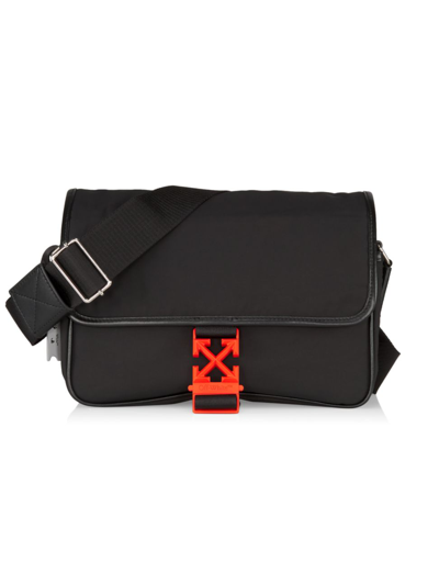 Shop Off-white Arrow Messenger Bag In Black Black