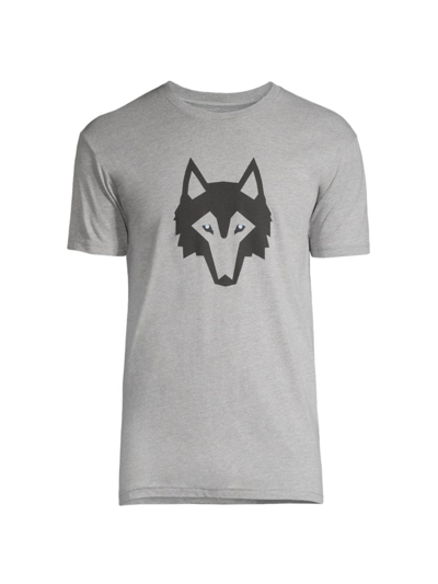 Shop Greyson Men's Icon Logo T-shirt In Light Grey Heather