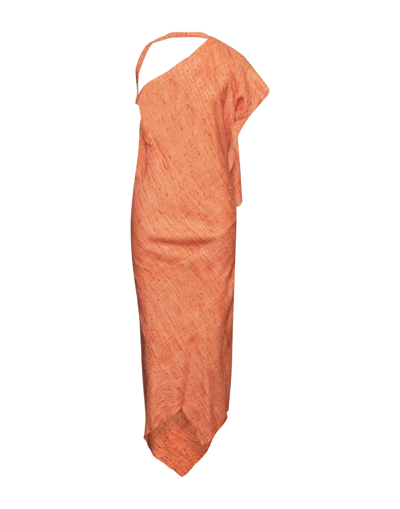 Shop Stephan Janson Woman Maxi Dress Orange Size 6 Silk