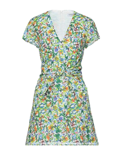 Shop Cacharel Woman Short Dress Green Size 8 Cotton