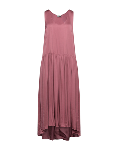 Shop Alessia Santi Woman Midi Dress Pastel Pink Size 4 Viscose