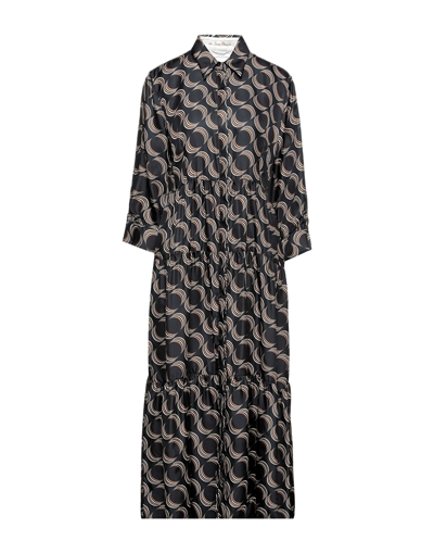 Shop Le Sarte Pettegole Woman Midi Dress Black Size 6 Silk