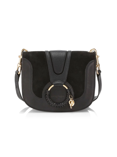Shop See By Chloé Women's Small Hana Leather Crossbody Bag In Black