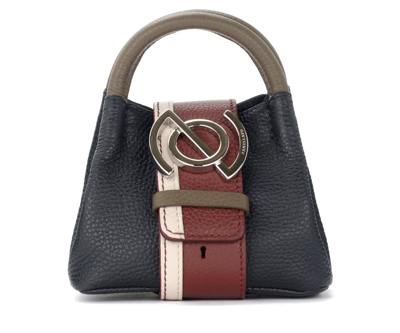 Shop Zanellato Zoe Daily Colors Super Baby Bag In Black And Burgundy Red Leather In Multicolor