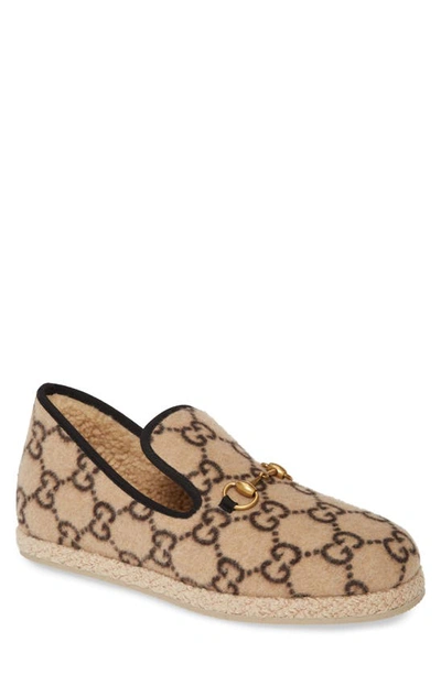 Shop Gucci Fria Loafer In Beige Ebony